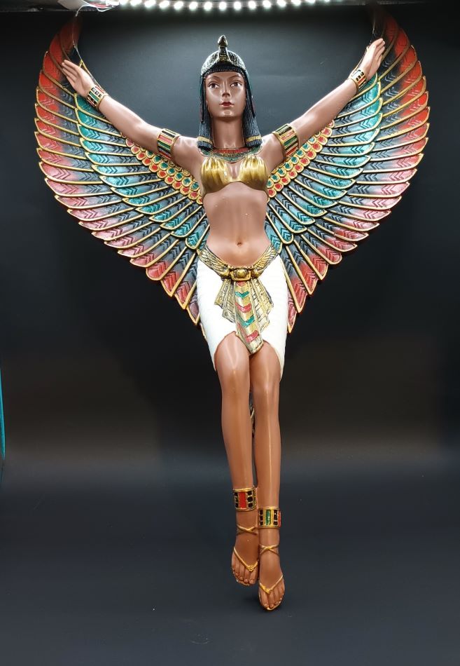 Winged mult-color Isis Wall Hanging