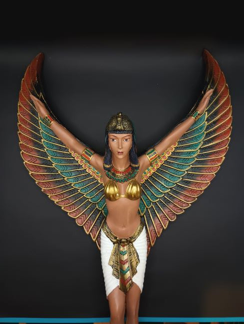 Winged mult-color Isis Wall Hanging