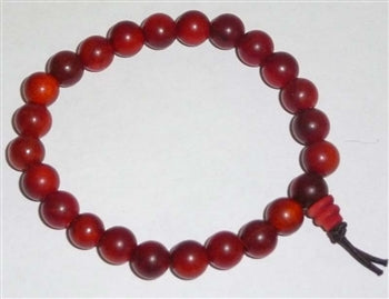 Dragon Blood Wood beaded wrist mala / bracelet