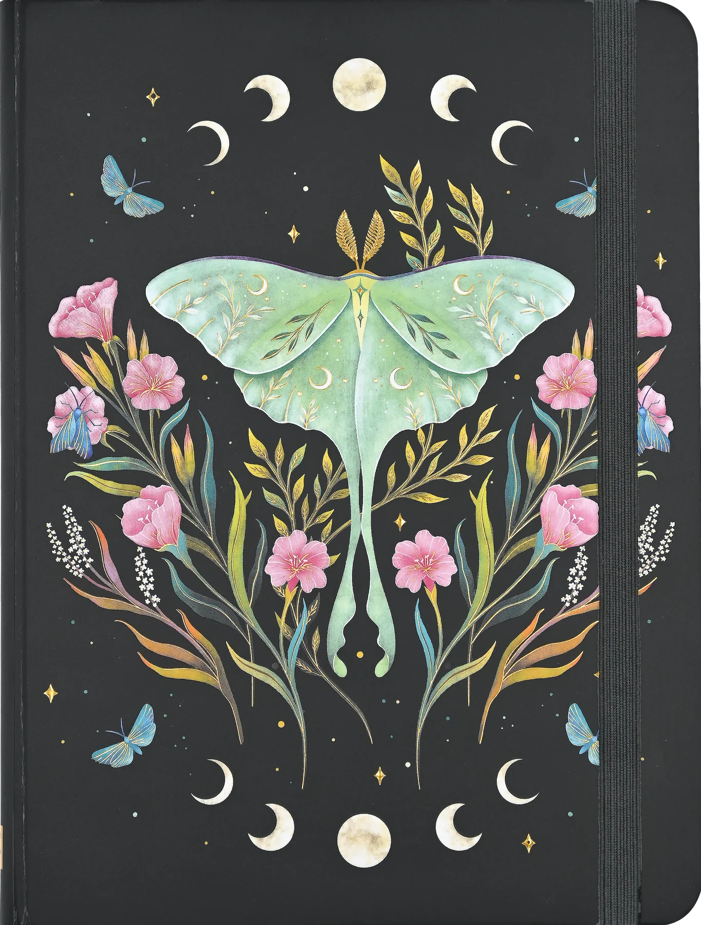 Nocturnal : Luna Moon Moth Original Alcohol Markers Art Print by