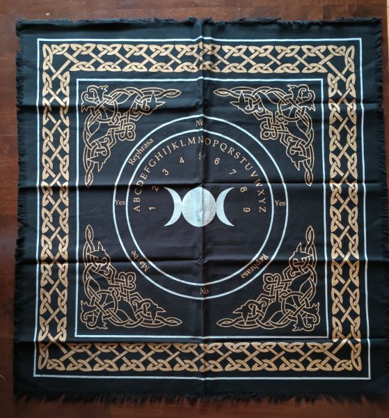 Altar Cloth - 24" - Triple Moon - Ouija