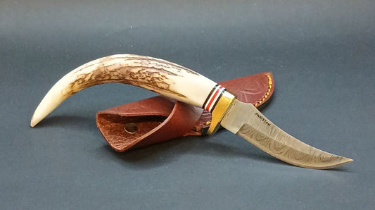 Stag Damascus Athame