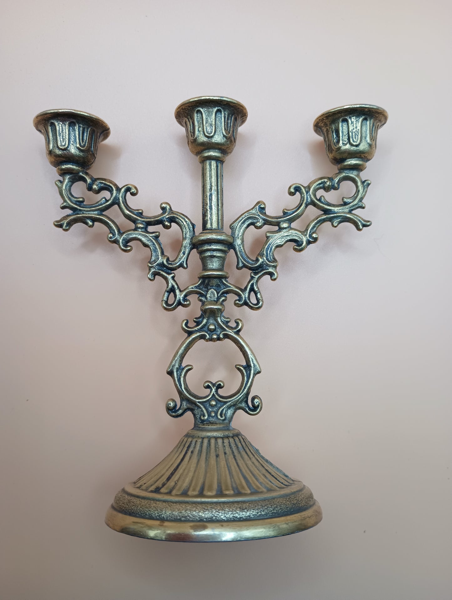 Pair of vintage mini-candelabras