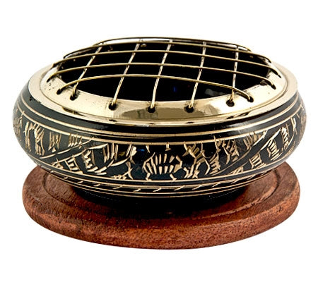 Sm Brass Screen Burner - etched