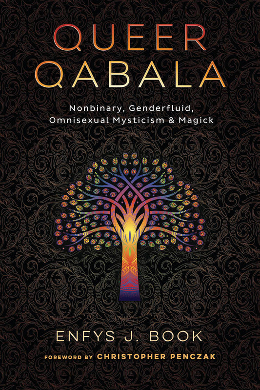 Cover of Queer Qabala with a stylized leafy tree.