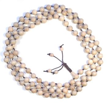 Camphor 108 bead knotted mala