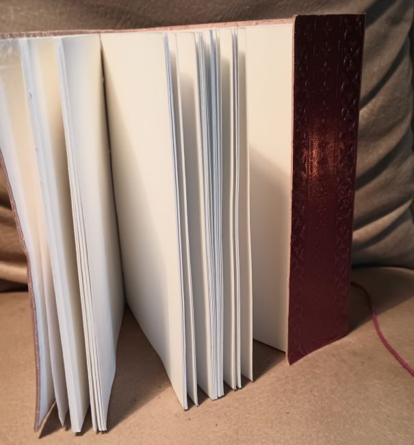Triple Moon Pentagram Leatherbound Journal