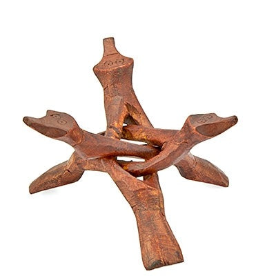 Wood Cobra Tripod Stand 6"