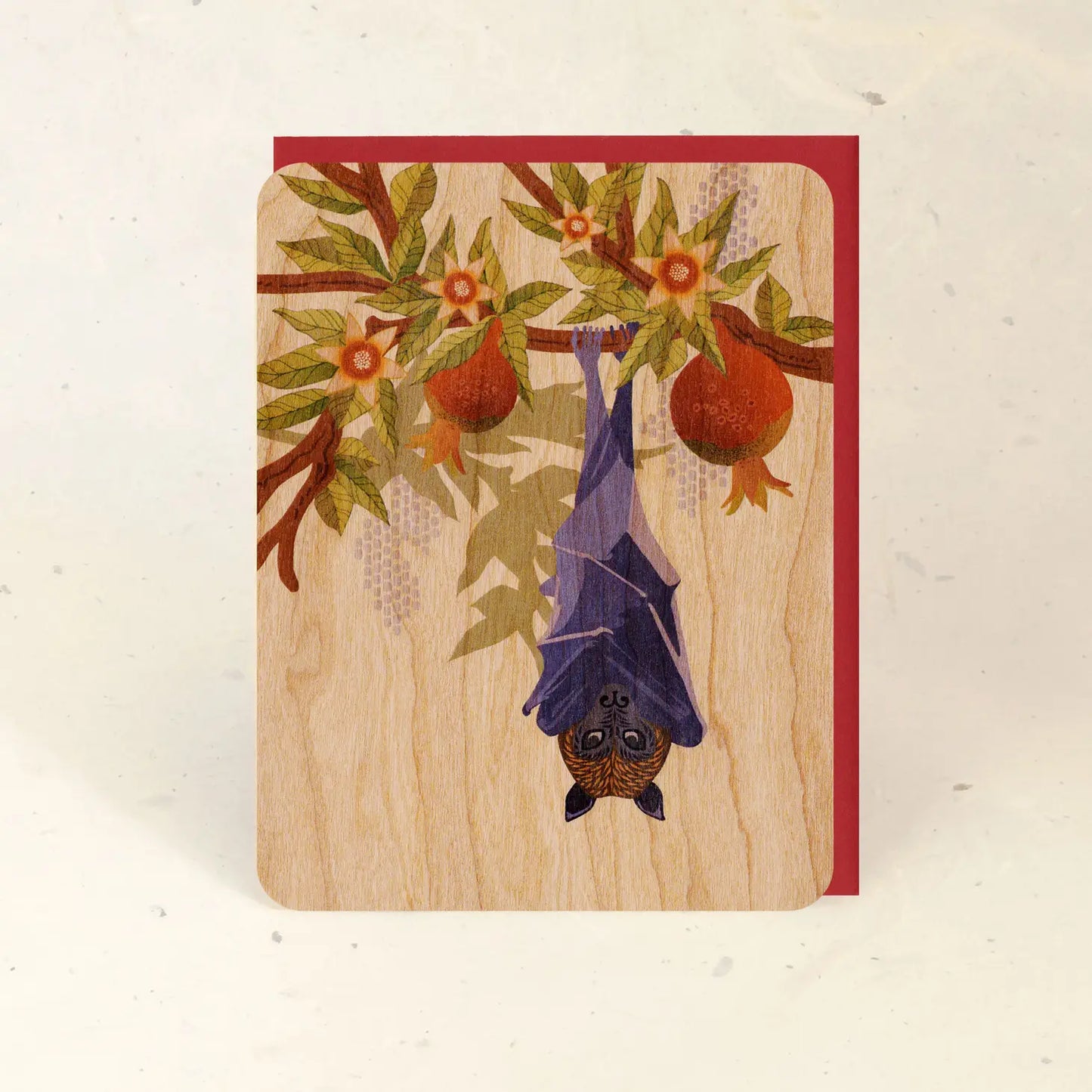 Wood Veneer Greeting Cards by Little Gold Fox Designs