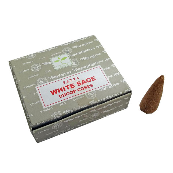 Satya White Sage Dhoop Cone Incense