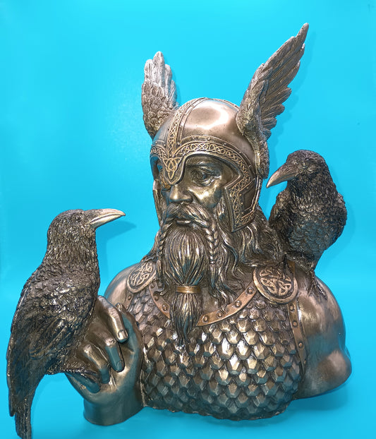 Odin & Ravens Bust