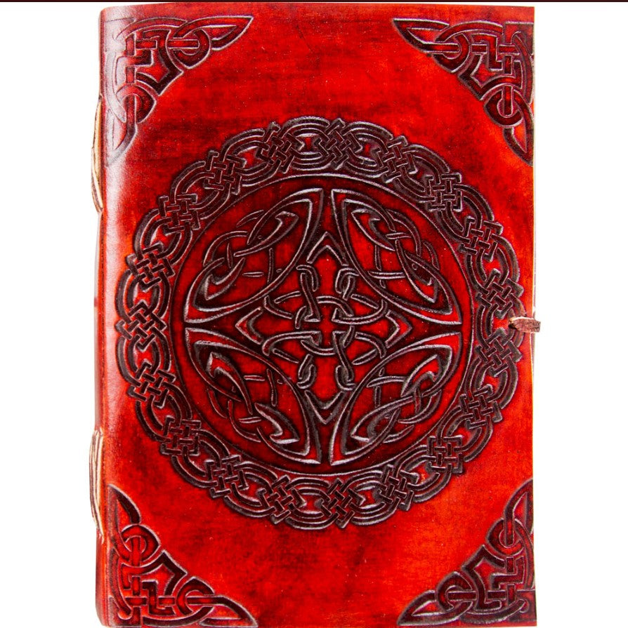 Leather Journal with Celtic design