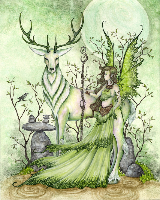 "Guardian" greeting card by Amy Brown