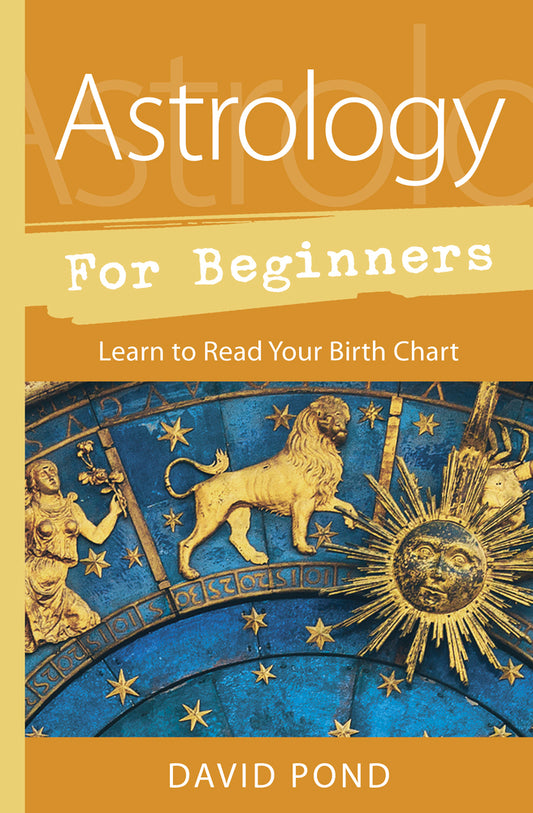 Cover of David Pond's Astrology for Beginners showing parts of a zodiac.