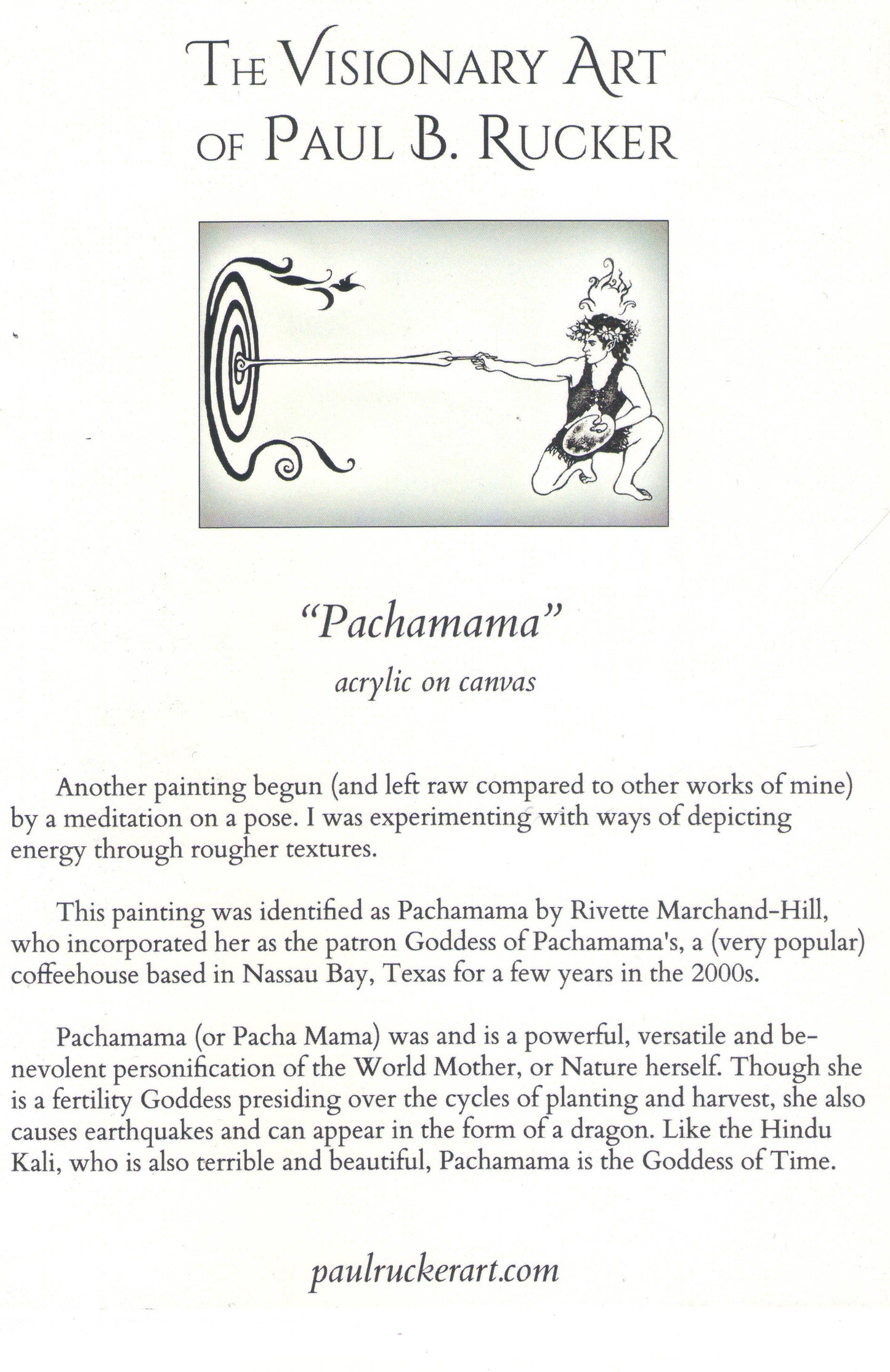 "Pachamama" greeting card by Paul B. Rucker