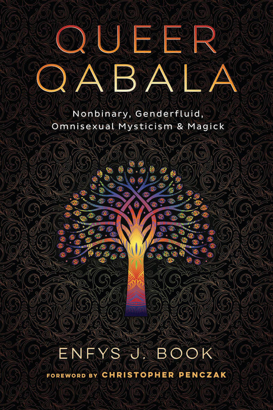Cover of Queer Qabala with a stylized leafy tree.