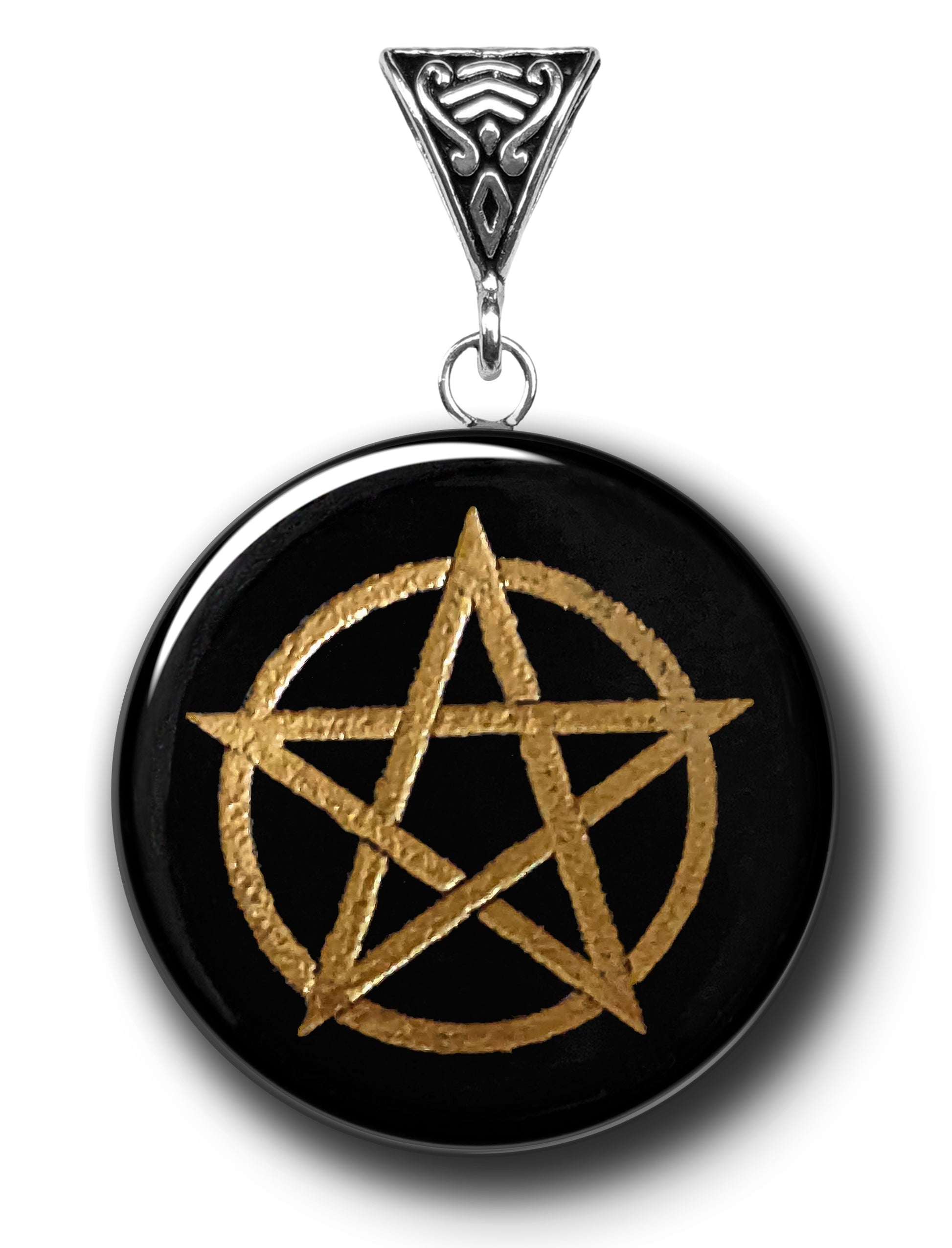 Pentagram Obsidian Pendant