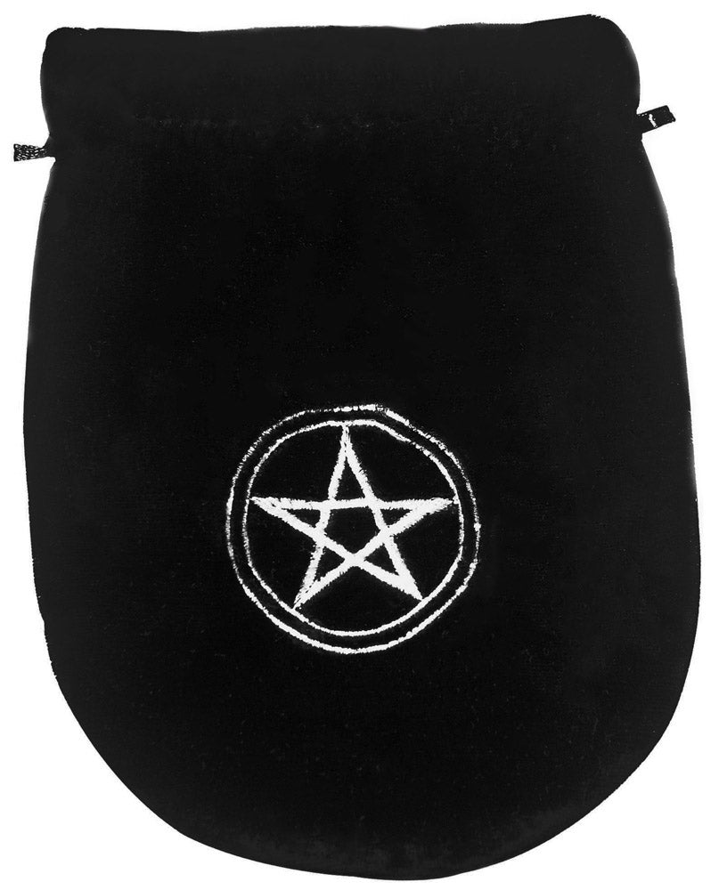 Pentagram Black Velvet Tarot Bag