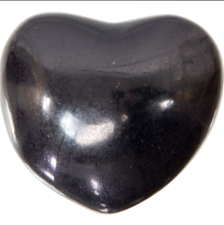 Shungite Puffed Gemstone Heart