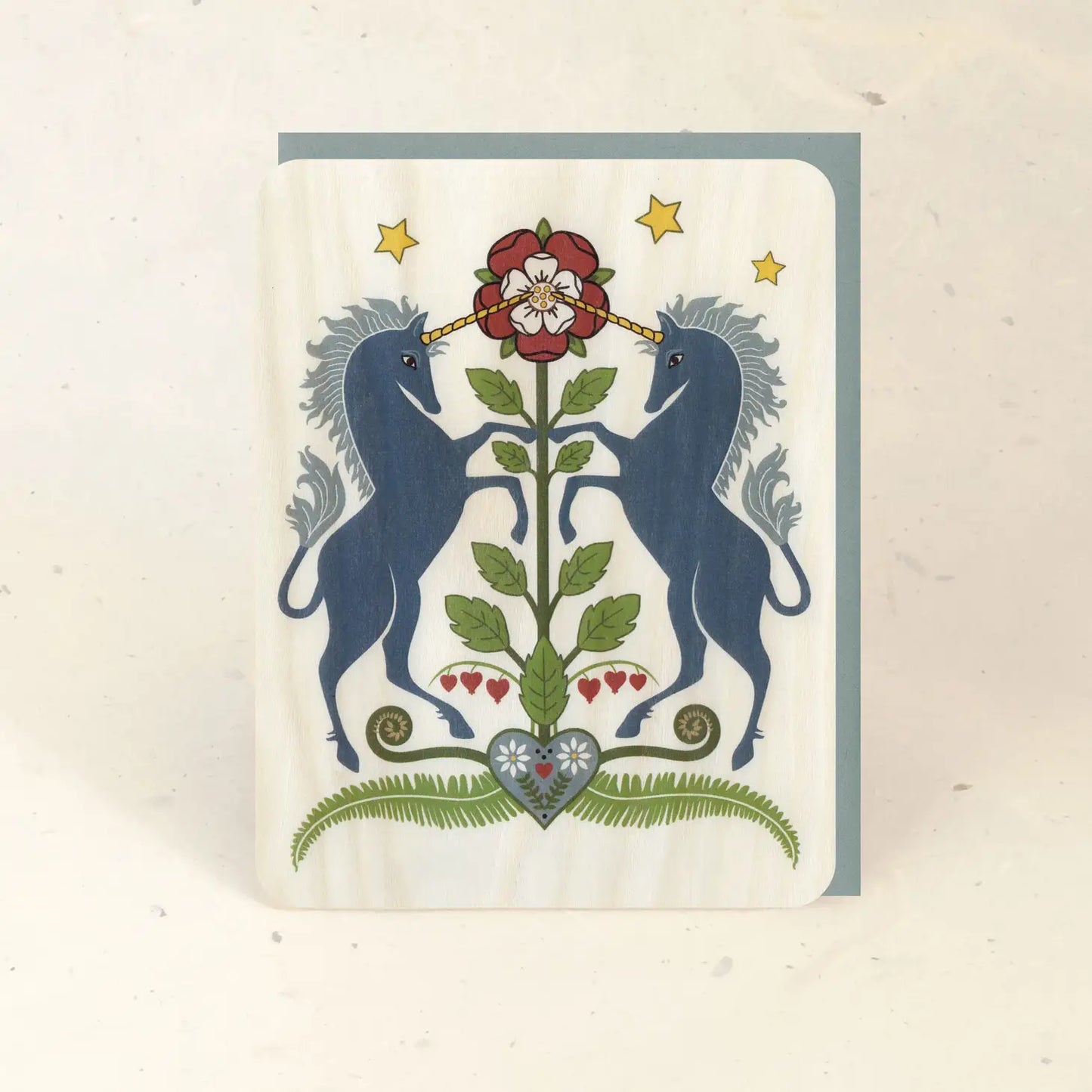 Wood Veneer Greeting Cards by Little Gold Fox Designs