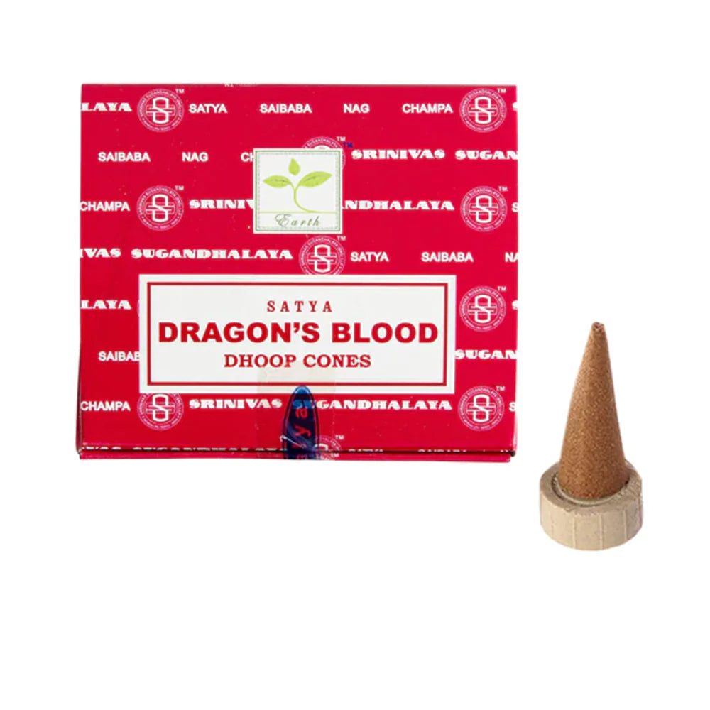 Satya Dragon's Blood Dhoop Cone Incense