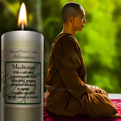 Meditation Affirmation Candle