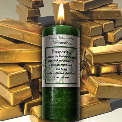 Prosperity Affirmation Candle